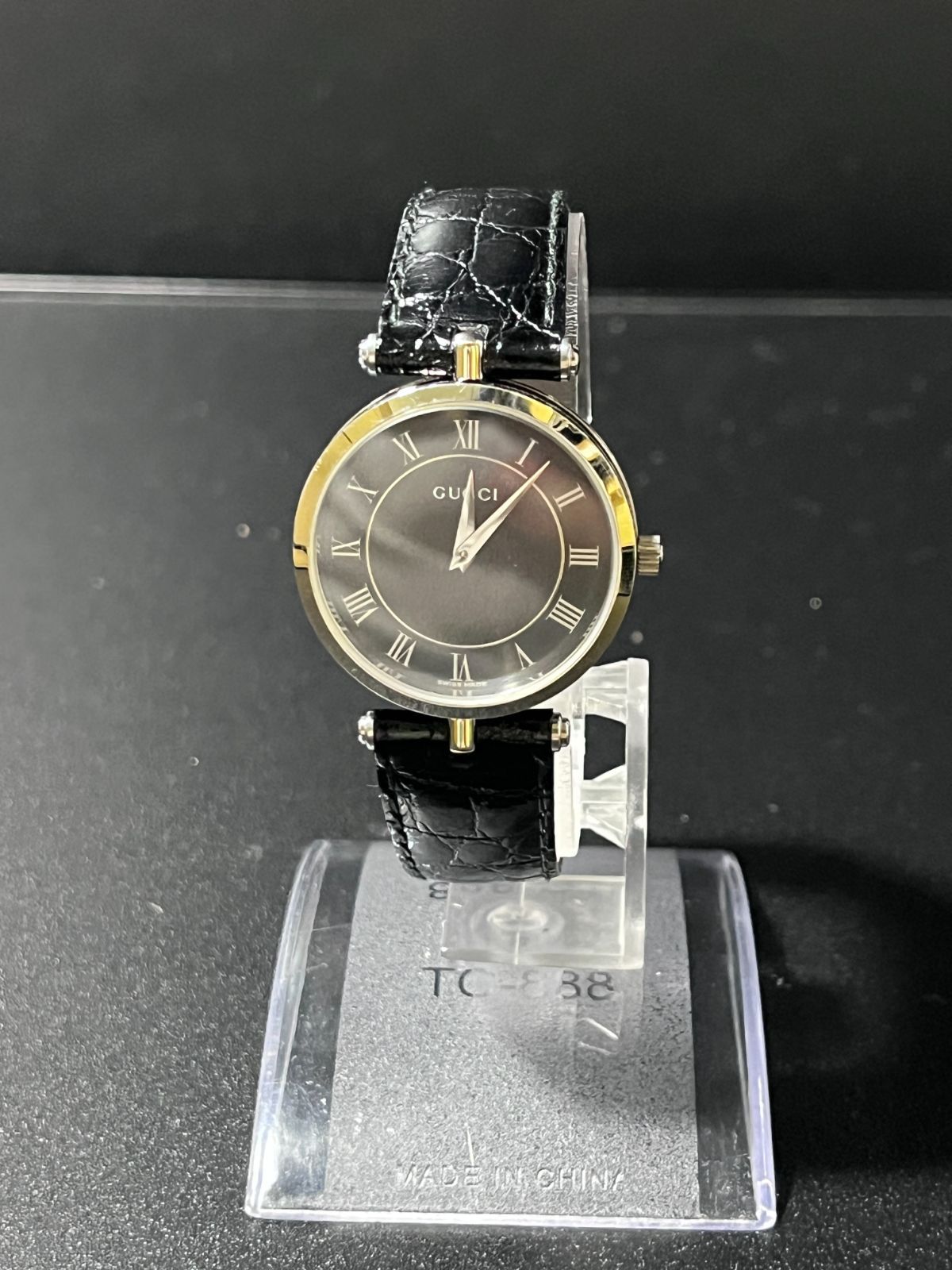 グッチ 時計 ブラック SS