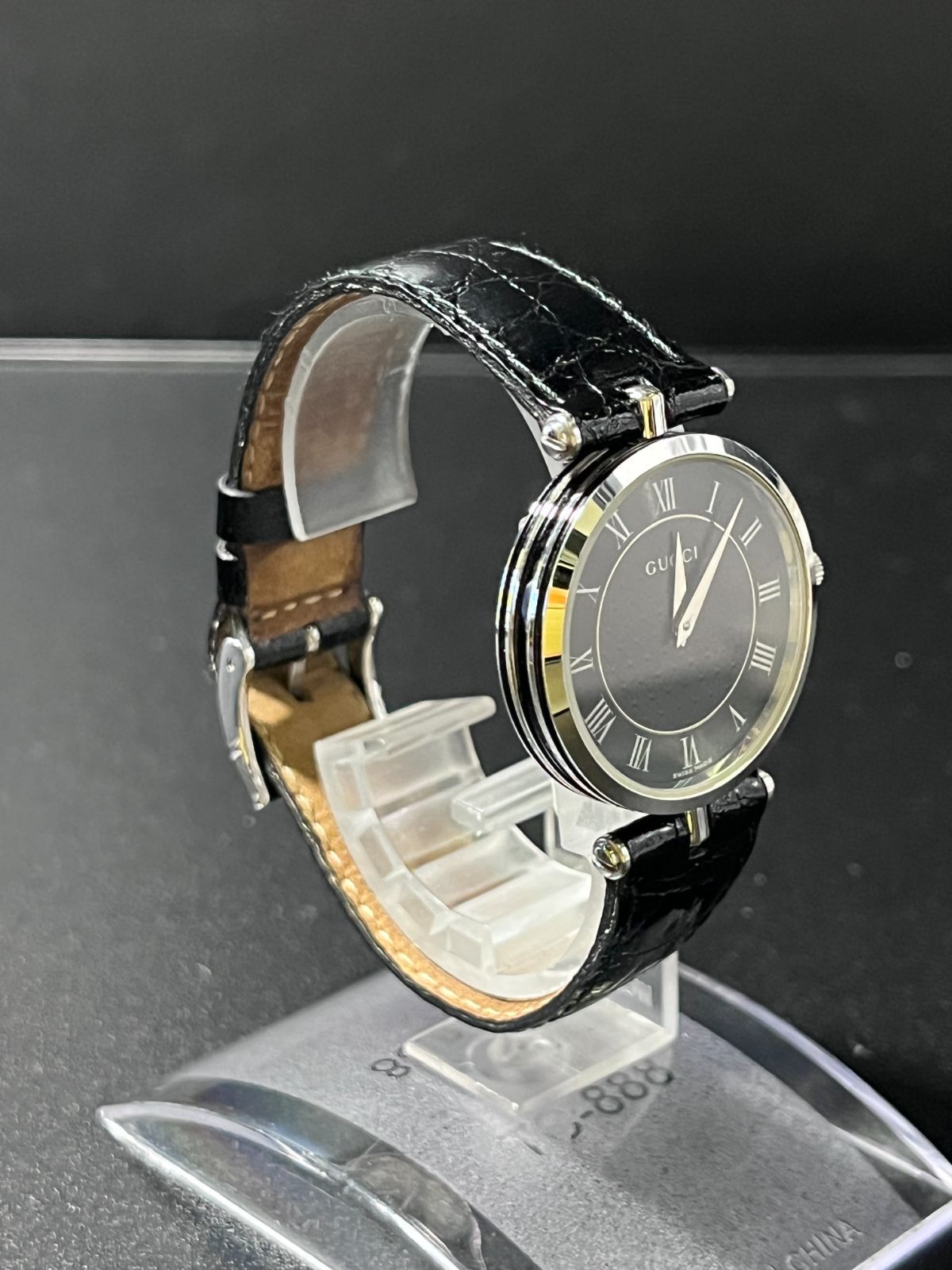 グッチ 時計 ブラック SS