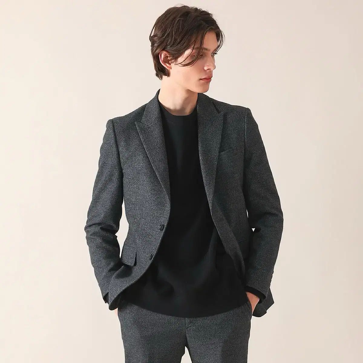 リーバックルクラッシュ グレー スーツ セットアップ 冬用 size 103 78