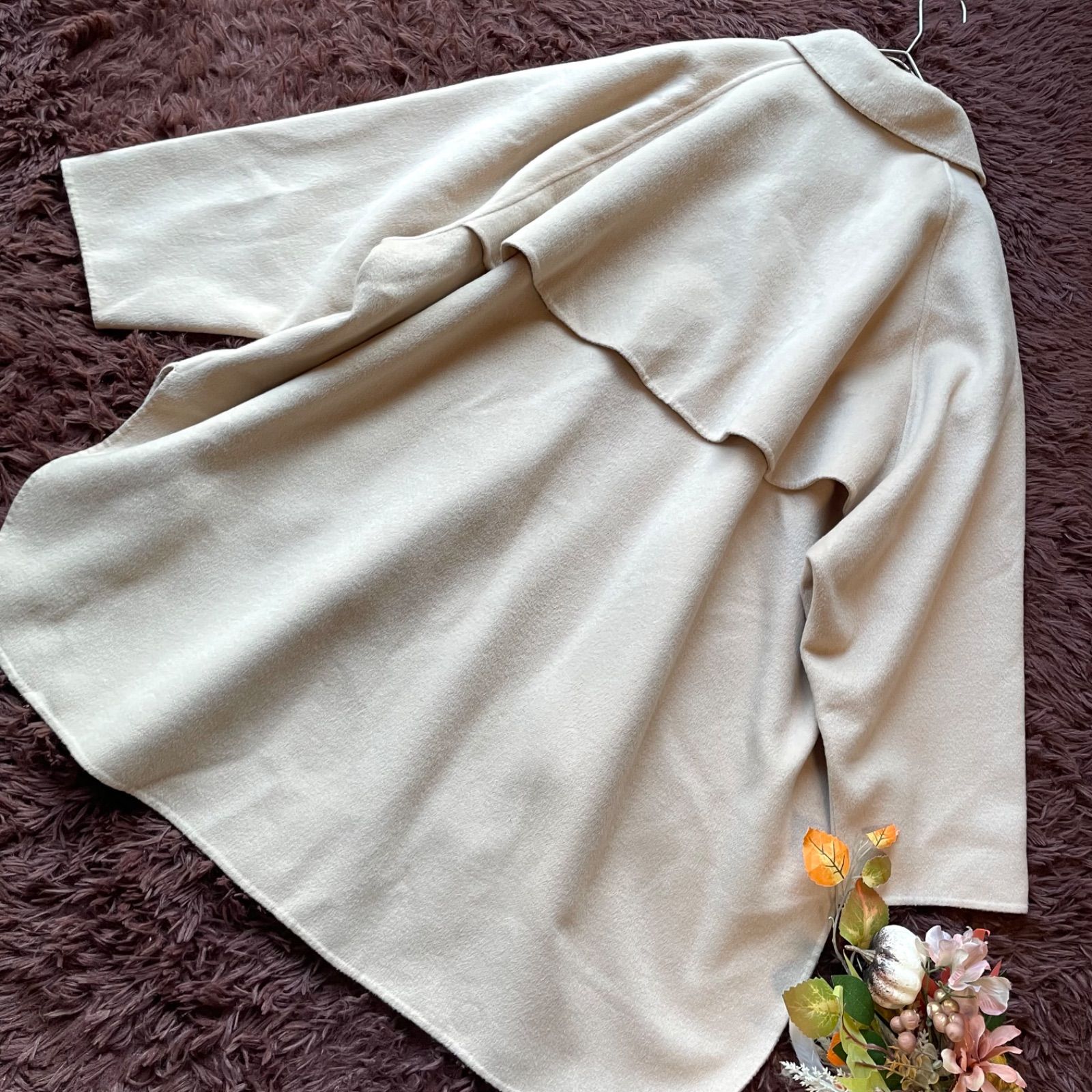 BEAUTY-YOUTH UNITED ARROWS BY リバーポンチョ コート トレンチ風 ベージュ 近年モデル 定価 38 500円