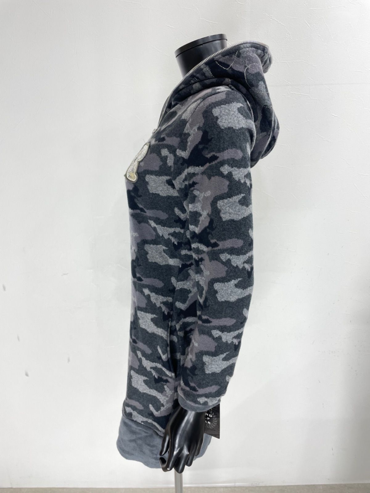 USED】RUSSELUNO ラッセルノ 綿 ハーフジップ 長袖 パーカー 裏起毛