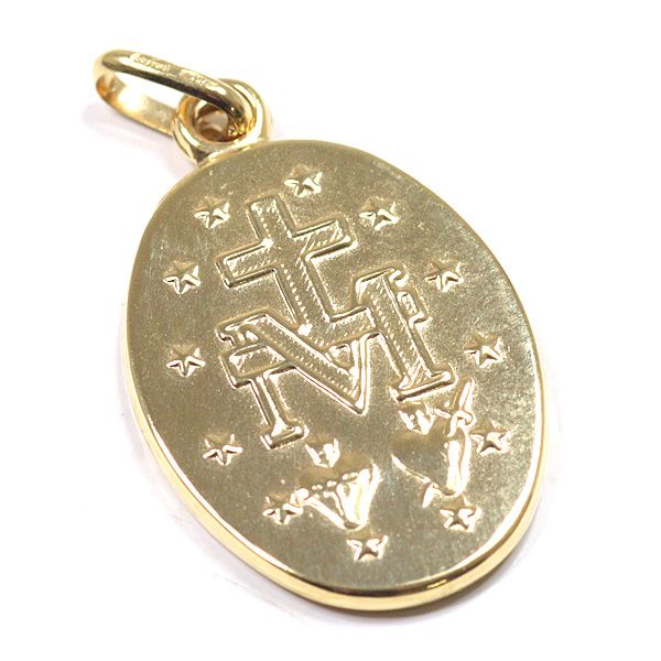 ウノアエレ UNOAERRE K18YG 聖母マリア メダイ ペンダントトップ L