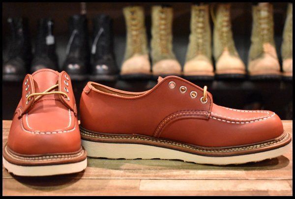 7.5 D 19年 レッドウィング 8103 オックスフォード 赤茶 オロラセット モック ローカット 短靴 ブーツ redwing FL 039