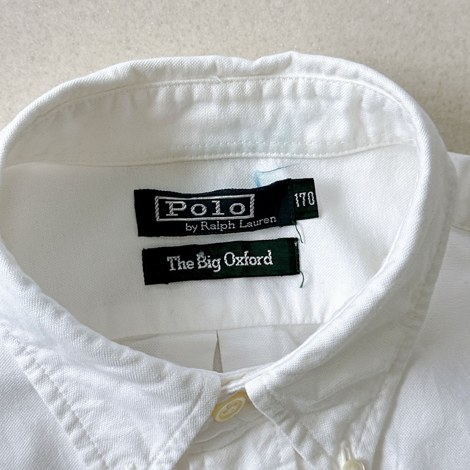 POLO RALPH LAUREN 裾ポニー ビッグオックスフォード シャツ 白