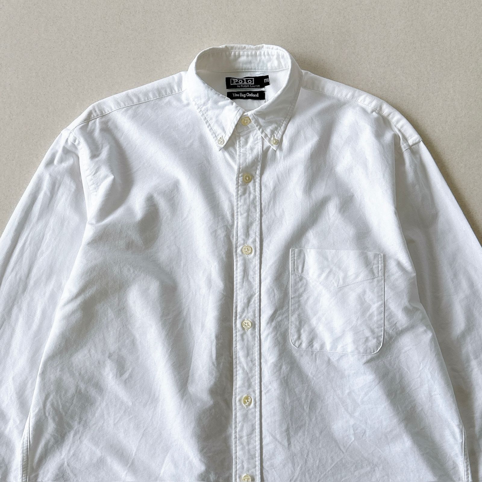 POLO RALPH LAUREN 裾ポニー ビッグオックスフォード シャツ 白