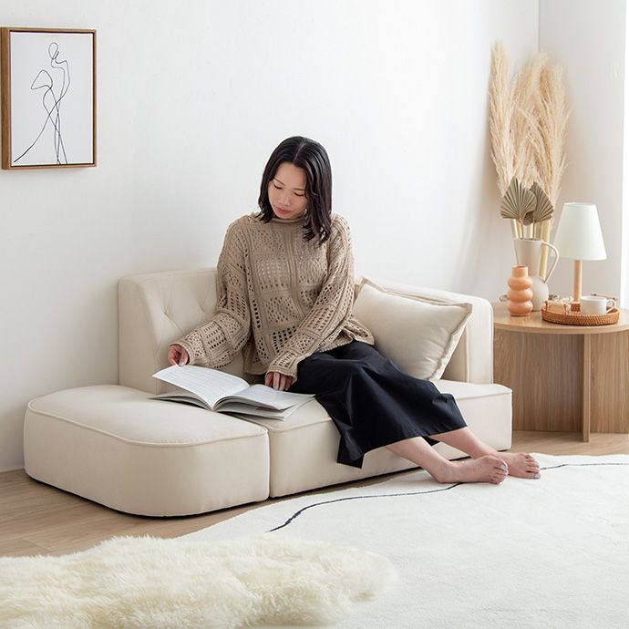  2人掛けソファ ソファー カウチソファ コンパクト オットマン クッション付き リビングソファ ソファカバーリングモダン 2人掛け 3人掛けソファ ソファ ソファベッド