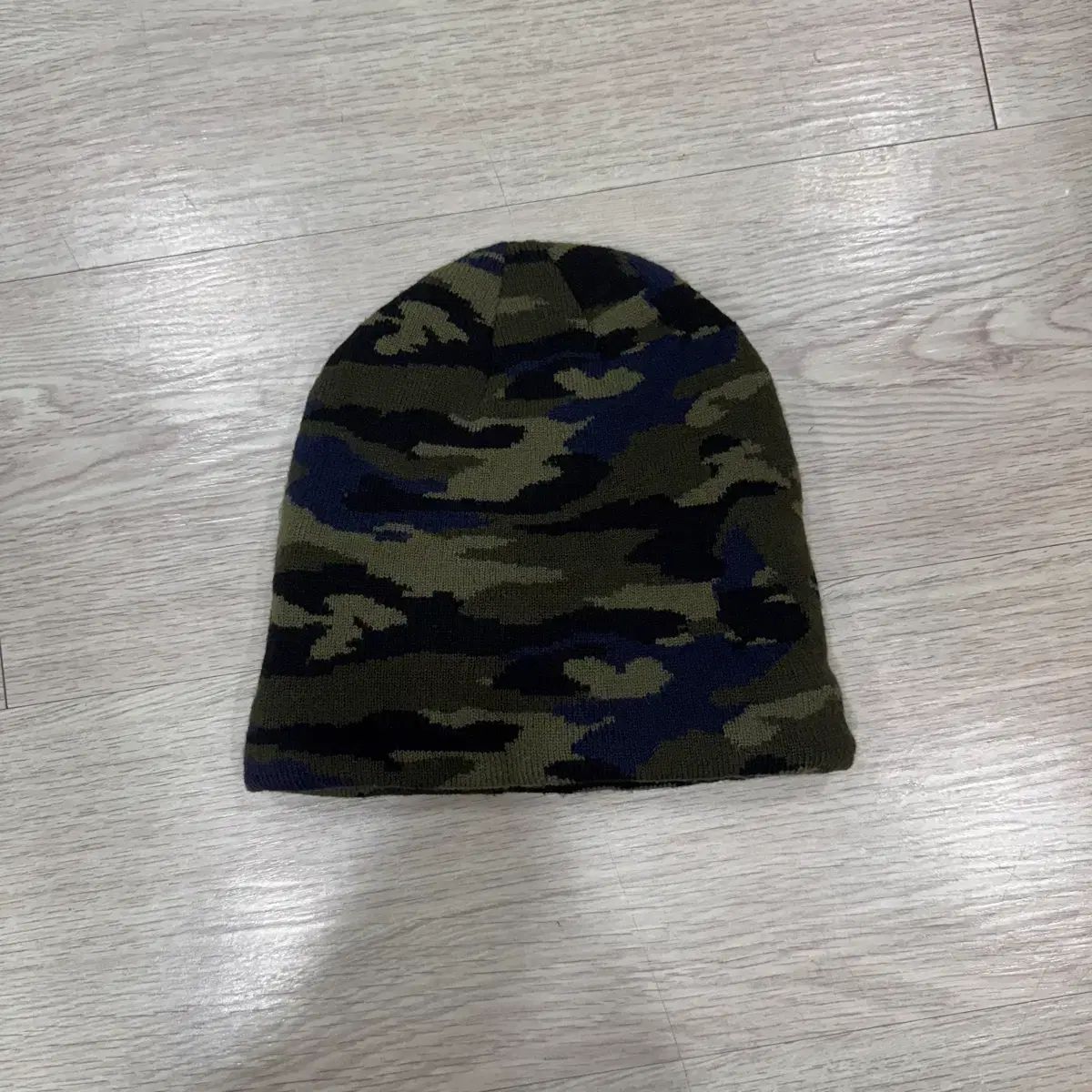 カモフラージュ ニット ビーニー 帽子