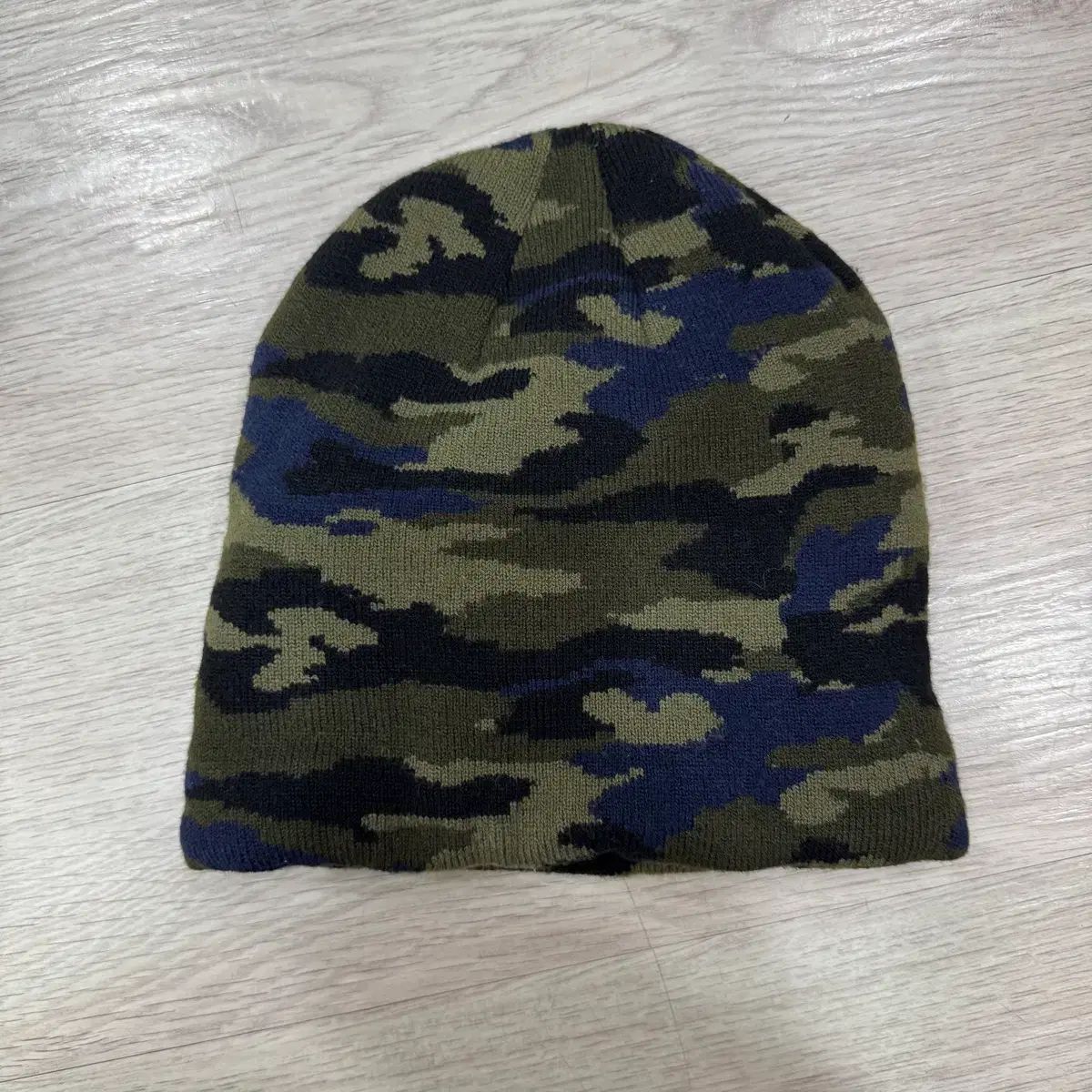 カモフラージュ ニット ビーニー 帽子