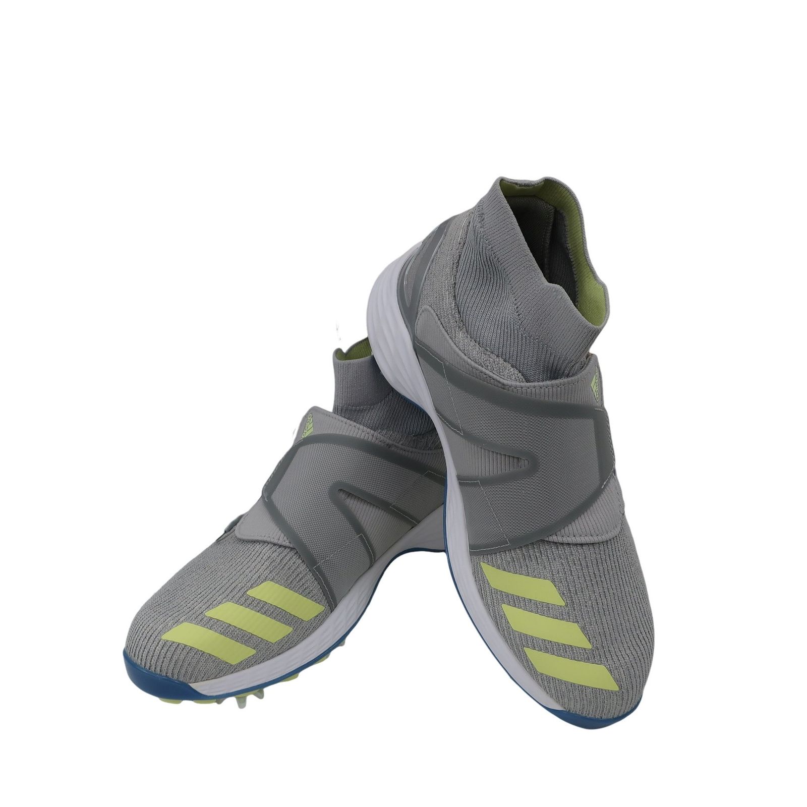 超美品】adidas(アディダス) ダイヤル式ゴルフシューズ グレーイエロー