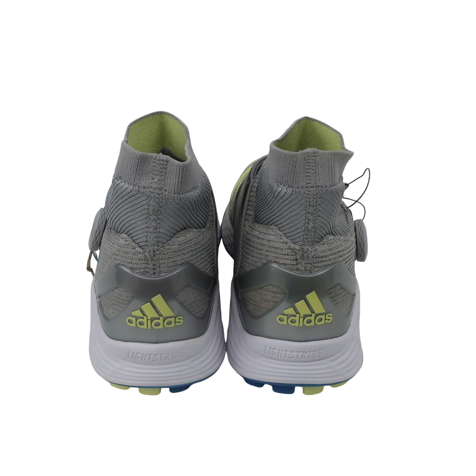 超美品】adidas(アディダス) ダイヤル式ゴルフシューズ グレーイエロー