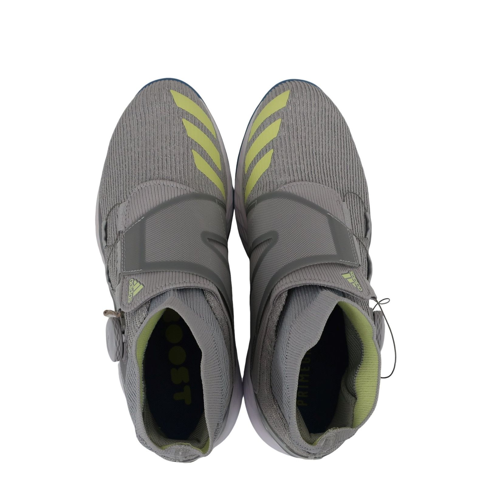 超美品】adidas(アディダス) ダイヤル式ゴルフシューズ グレーイエロー