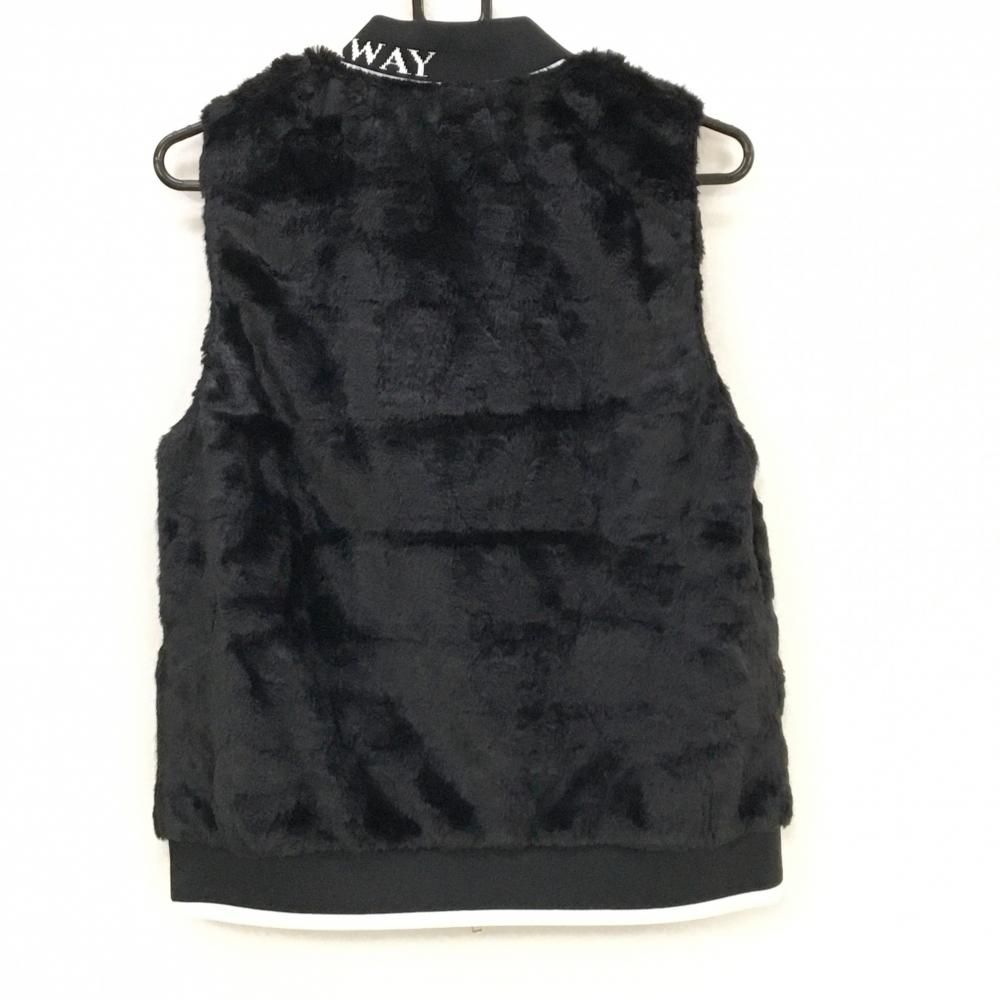 キャロウェイ ファーベスト 黒 ネックロゴ レディース LL ゴルフウェア Callaway