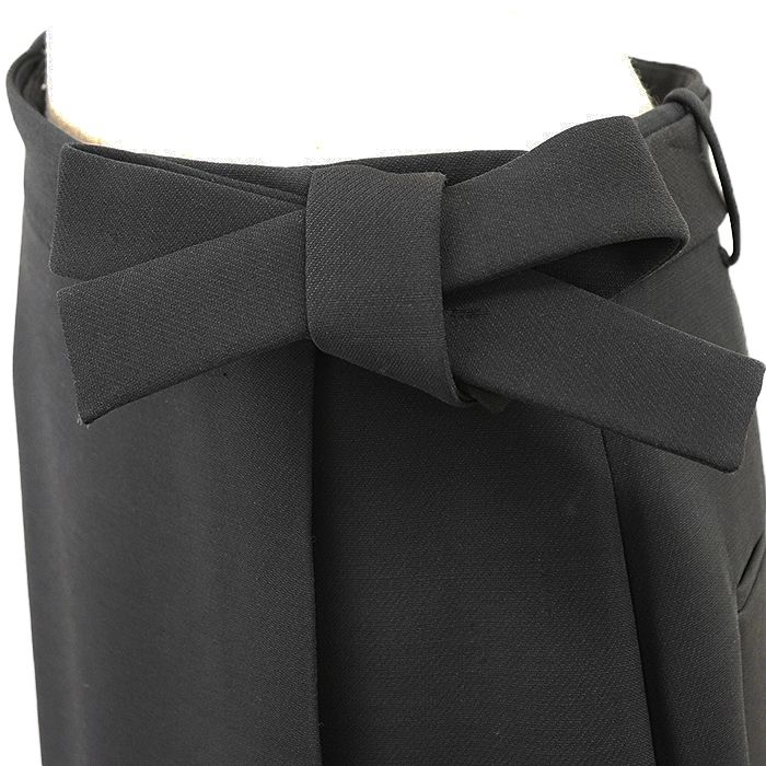 Christian Dior クリスチャンディオール ロングラップスカート ウール 