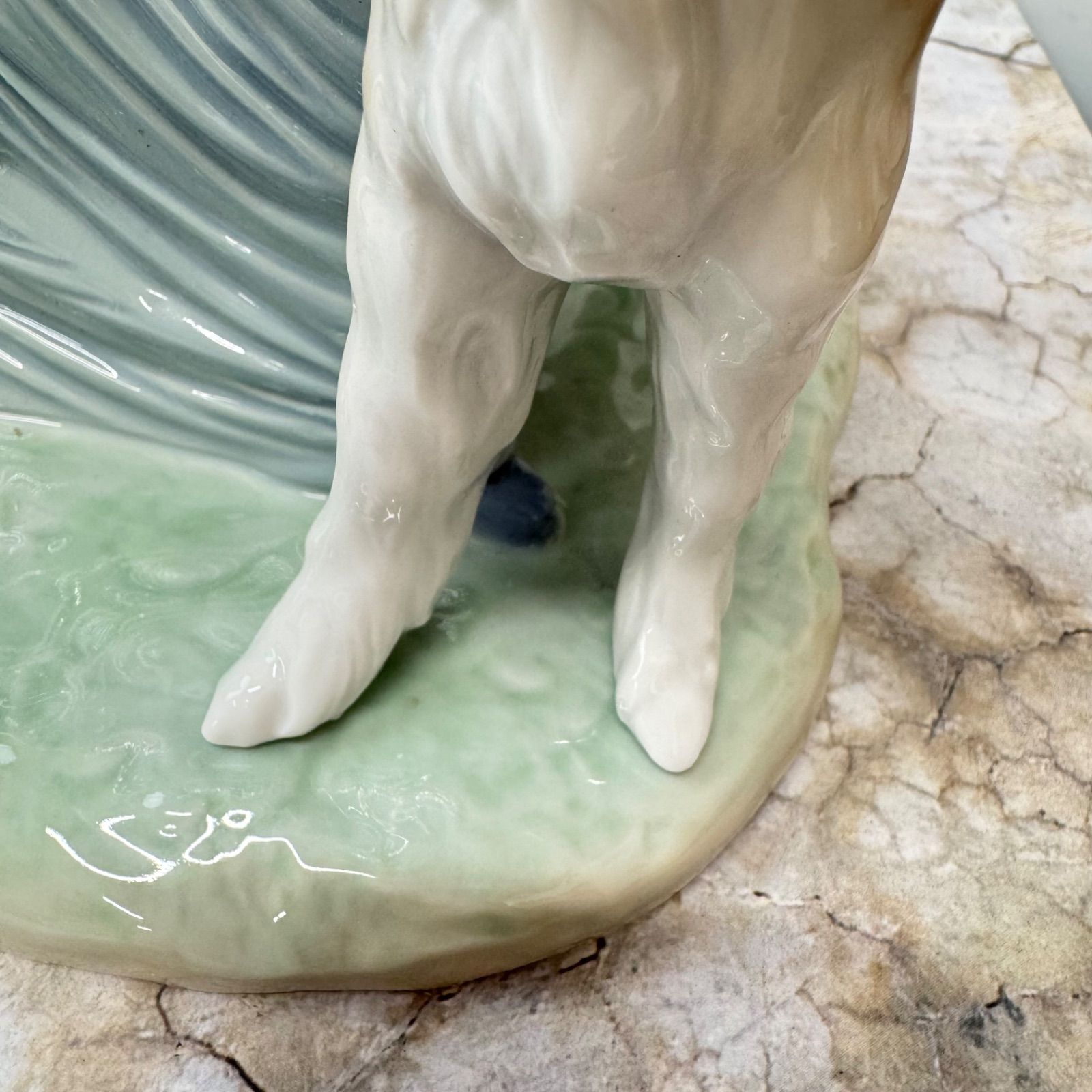  大作 LLADR リヤドロ 人形 フィギュリン 優雅な散歩のひととき 犬 女性 約39㎝ ヴィンテージ雑貨 置物 インテリア小物