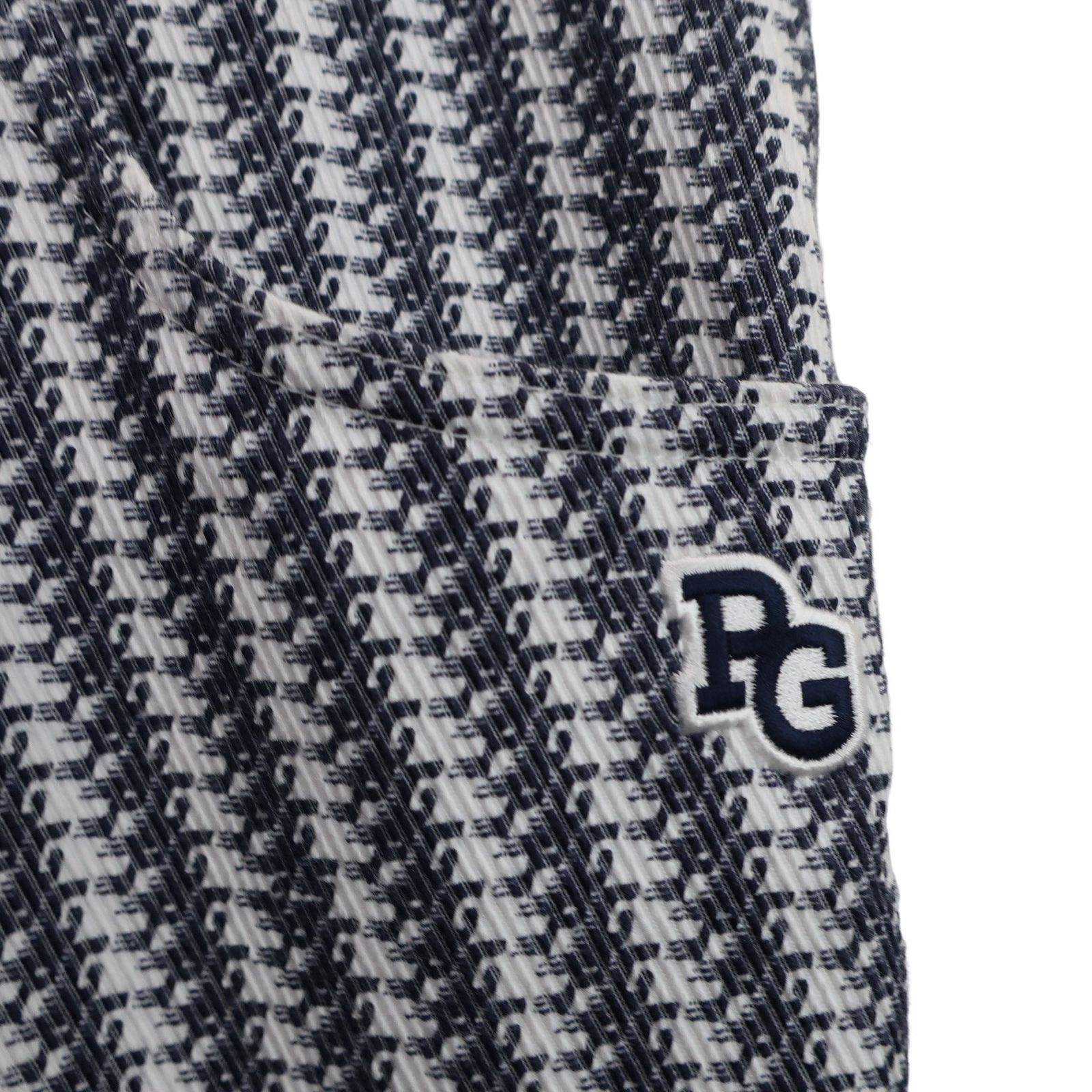 美品】PEARLY GATES(パーリーゲイツ) パンツ 白青総柄 メンズ 6 053