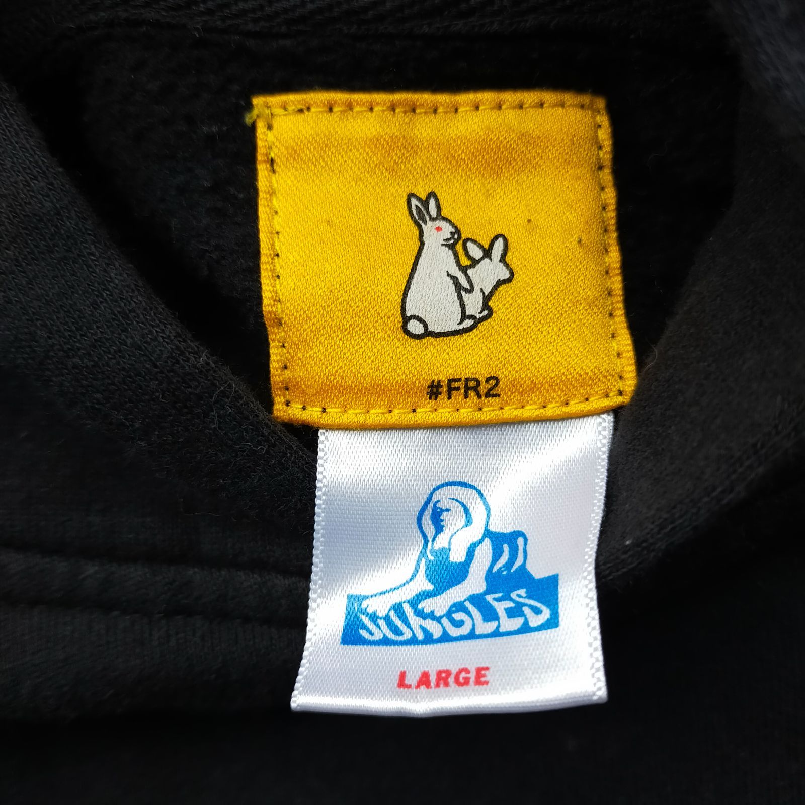 【コラボ限定品】FR2× SAPEurコラボパーカー L ブラック×イエロー サプール FR2 パーカーの通販 by Y｜ラクマ