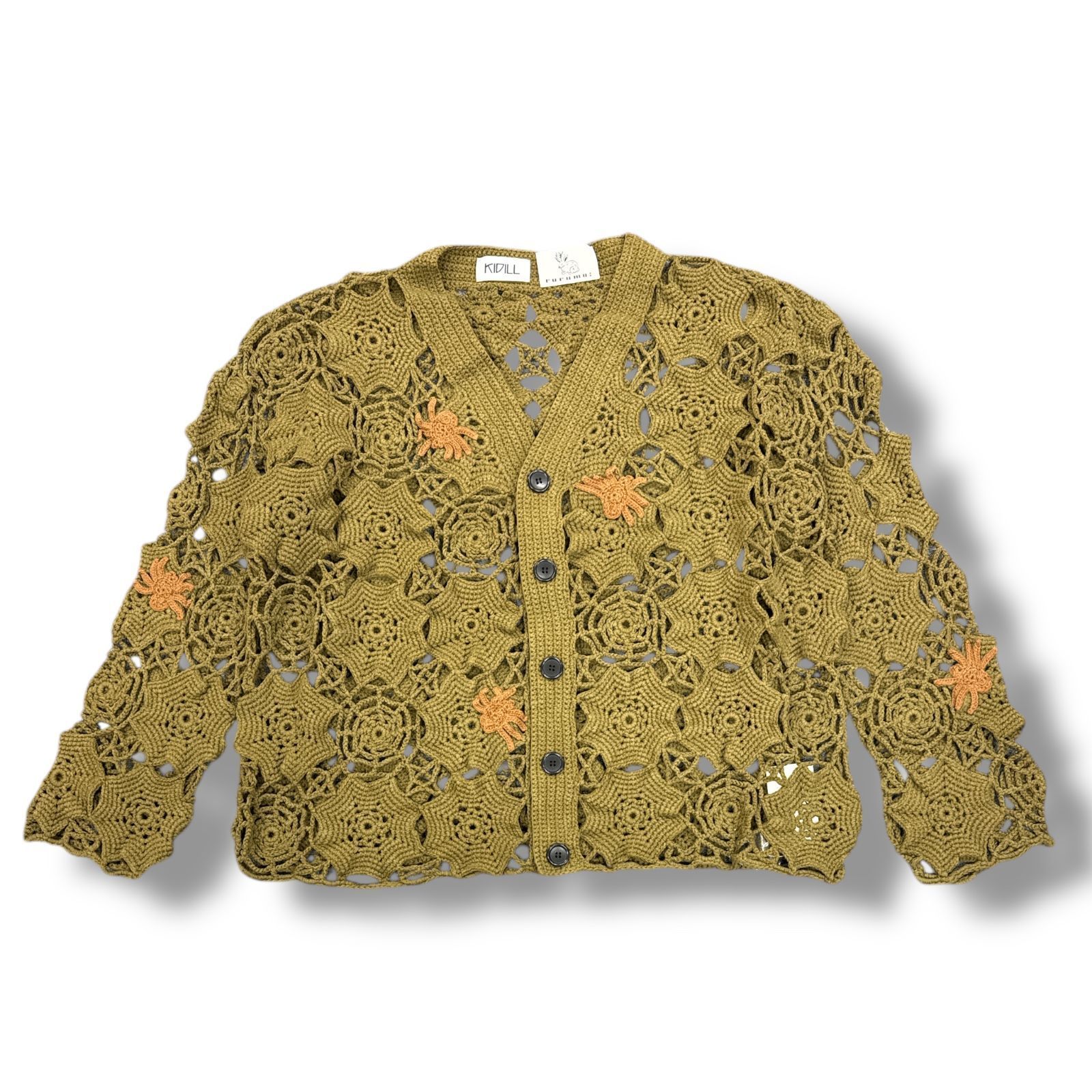 参考上代138600円 未使用 KIDILL SPIDER KNIT CARDIGAN COLLABORATION 