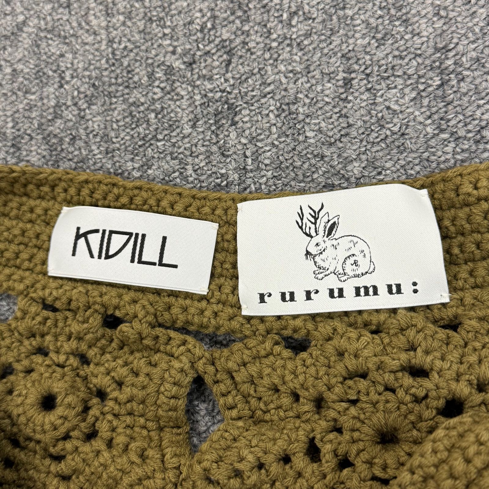 参考上代138600円 未使用 KIDILL SPIDER KNIT CARDIGAN COLLABORATION 