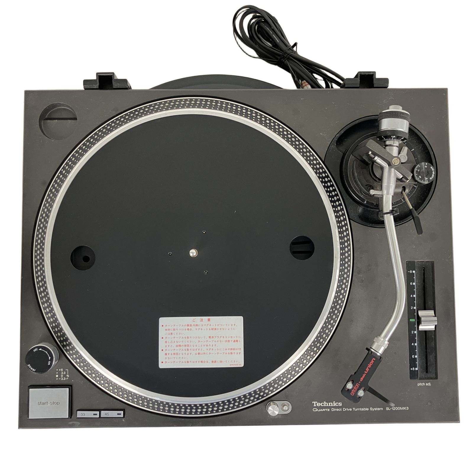 Technics SL-1200MK3-K ターンテーブル ortofon DUOM-PRO S