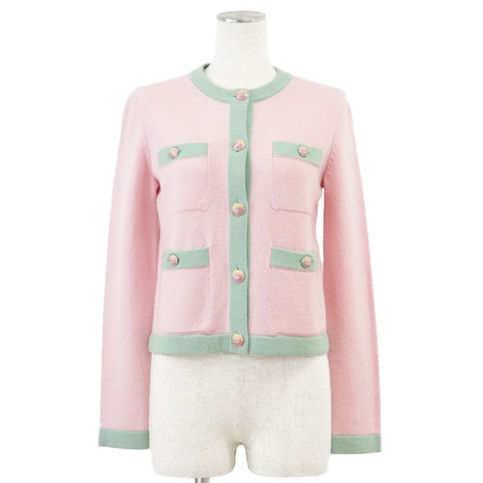 極美品】CHANEL シャネル ニットカーディガン P76463 カシミヤ100