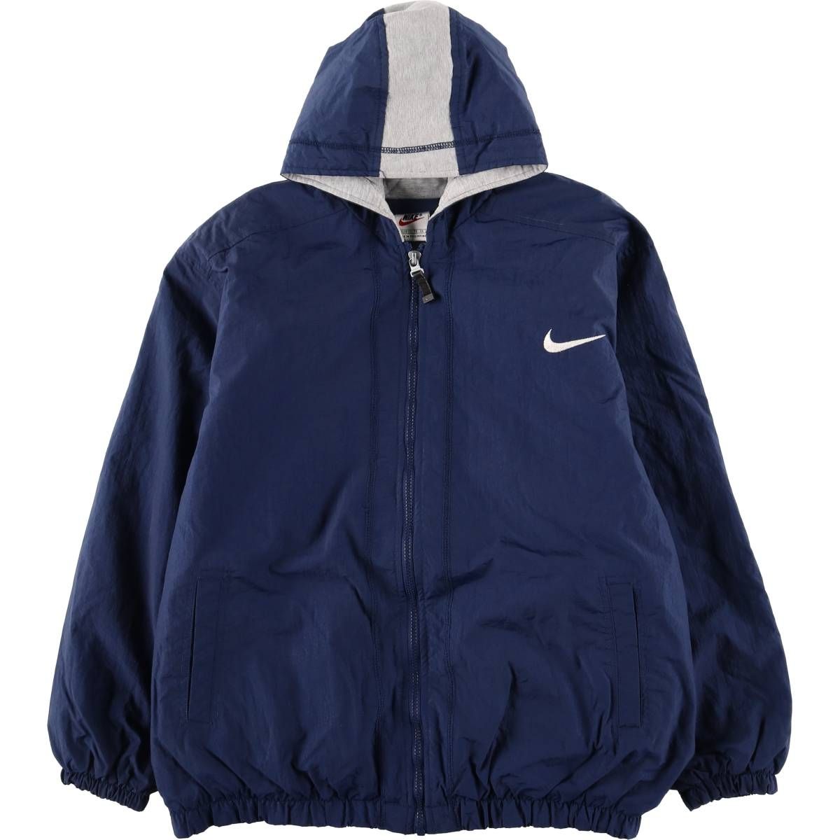 古着 90年代 ナイキ NIKE バックロゴ 中綿パーカー パファージャケット メンズM相当 ヴィンテージ eaa 598967