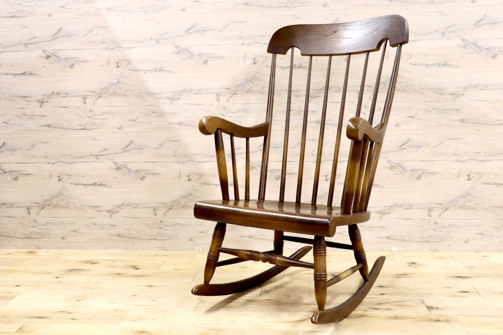 GMIS376○飛騨産業 / HIDA キツツキ 穂高 ロッキングチェア 揺り椅子