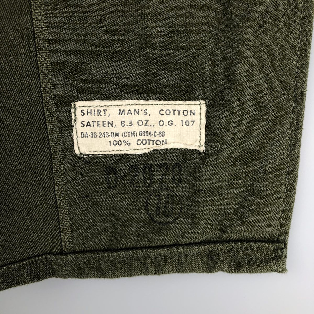 古着 60年代 米軍実品 筒袖 1stモデル 後期 ミリタリー ユーティリティシャツ MEDIUM メンズM相当/eaa603728
