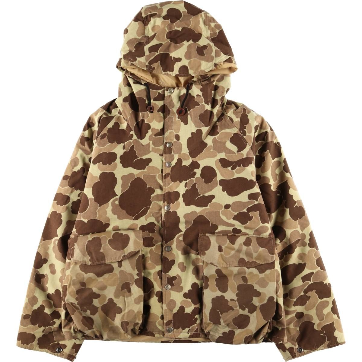 古着 70 80年代 カベラス Cabelas 迷彩柄 GORE TEX ゴアテックス 中綿パーカー パファージャケット メンズL相当 eaa 558789