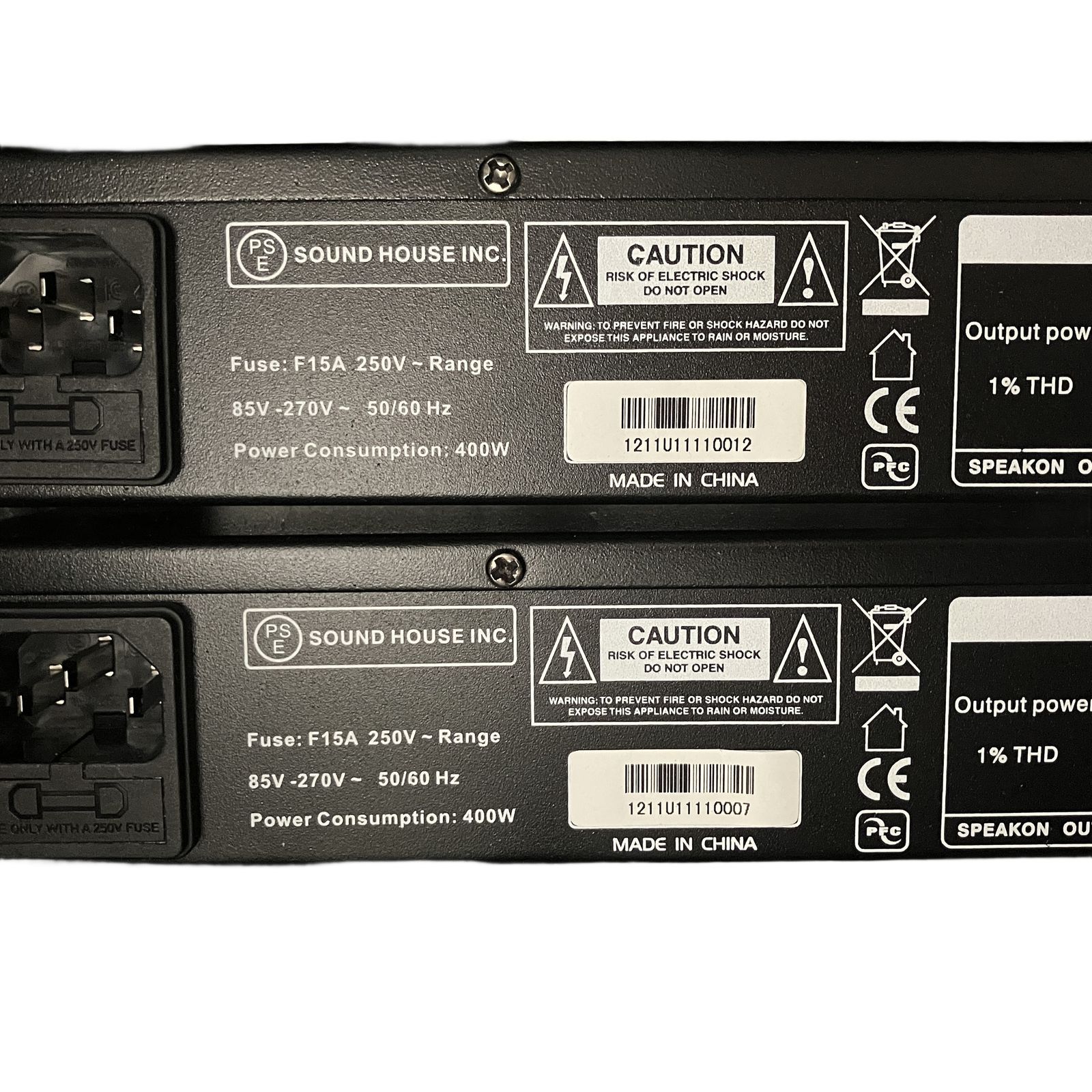 Classic Pro DCP1100 パワーアンプ 2個セット ラックケース付 中古