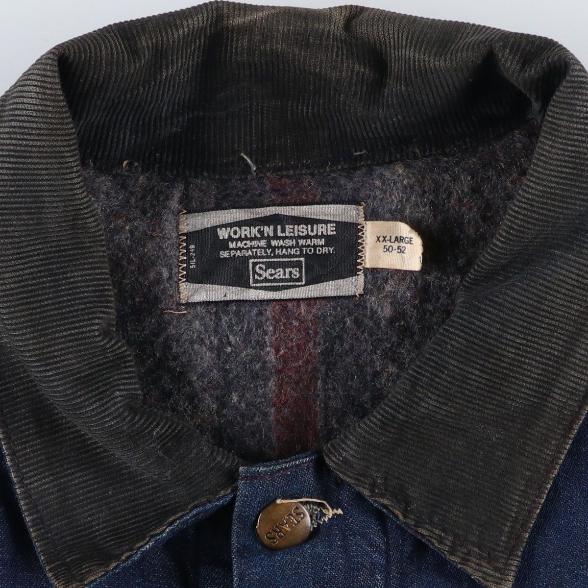Sears WORK'N LEISURE ジャケット (専用) 古着 70年代 シアーズ Sears WORK'N LEISURE バットダイ デニム