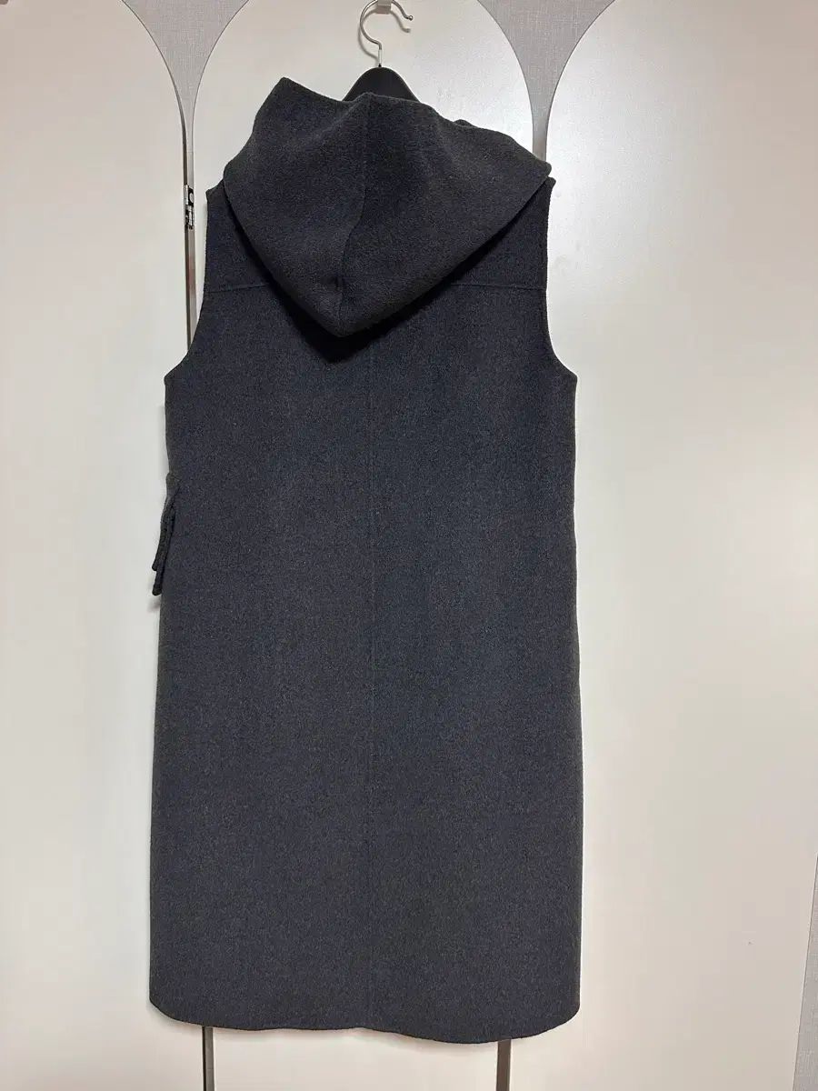 シスレー カシミア WHO ロング ベスト チャコール Fサイズ 最高