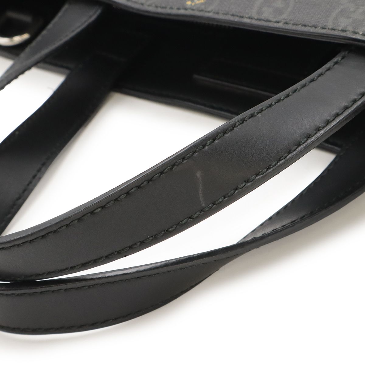 【極美品】グッチ 2way トートバッグ GGスプリーム 黒 大容量 斜め掛け GUCCI グッチ トートバッグ GGスプリームトートバッグ ブラック PVC