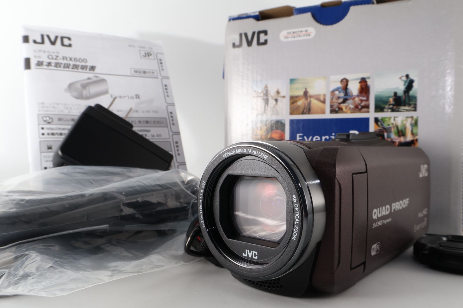 実用 JVC GZ-RX 600-T ブラウン ビデオカメラ ジェイブイシー