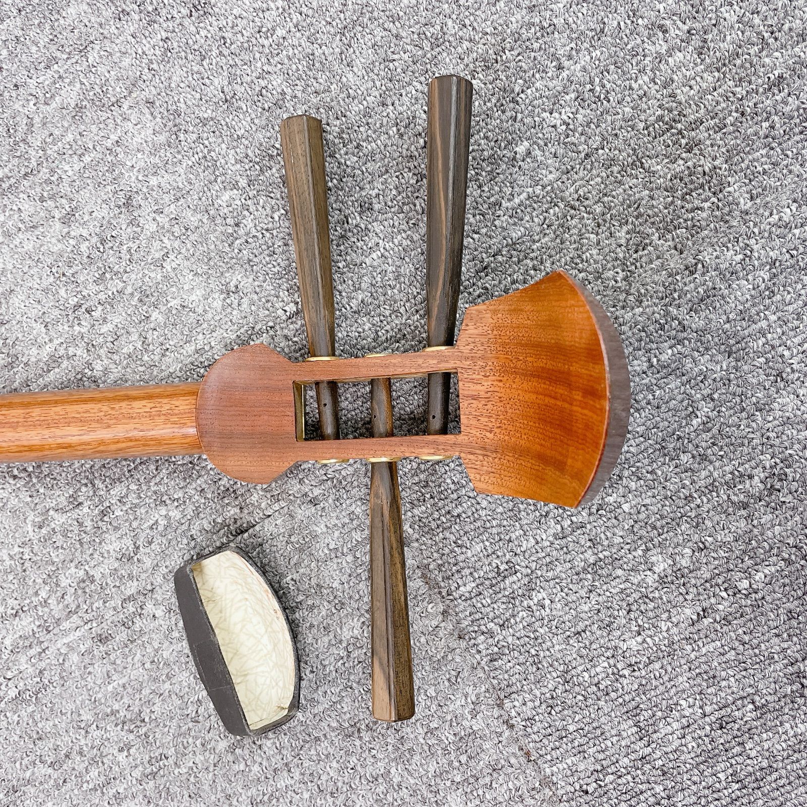 三味線 細棹 花梨 平溝 丸打胴 糸巻き 和楽器 - メルカリ