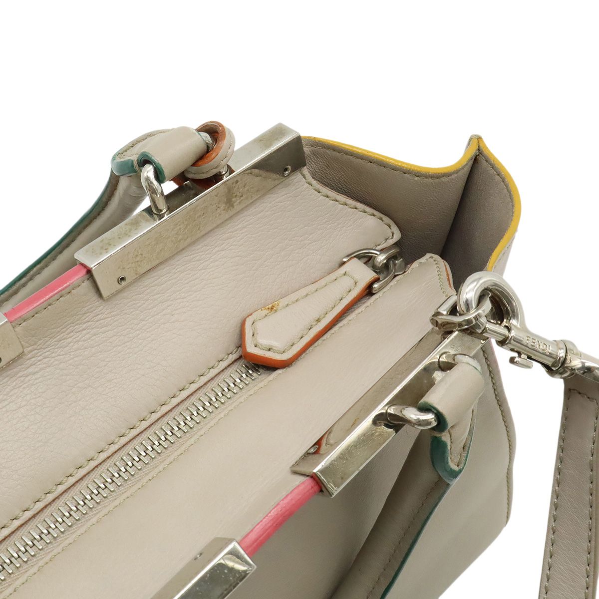 FENDI フェンディ プチトロワジュール ハンドバッグ ミニバッグ 2WAY