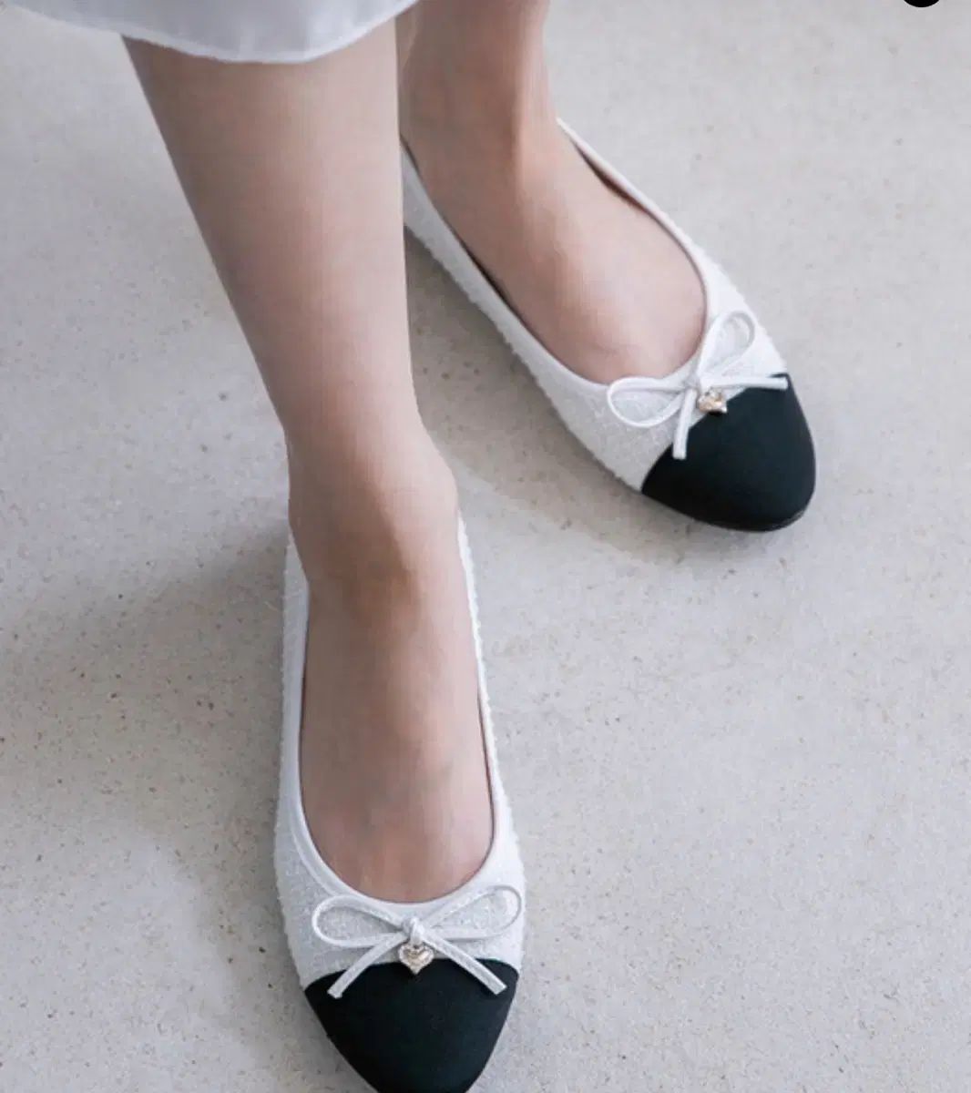 エデルナイン wコンセプト ハート ツイード フラット