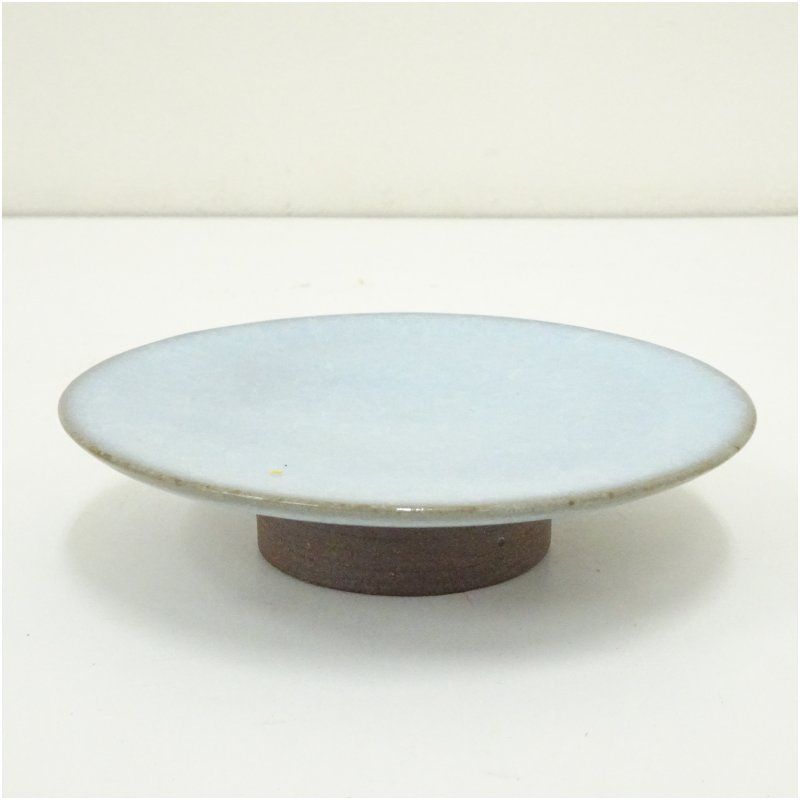 京焼 木村盛伸造 鈞窯台皿 庸軒流 中村梅軒書付 共箱 食器 おしゃれ かわいい インテリア レトロ アンティーク プレート 居酒屋 カフェ 和食 洋食 冬