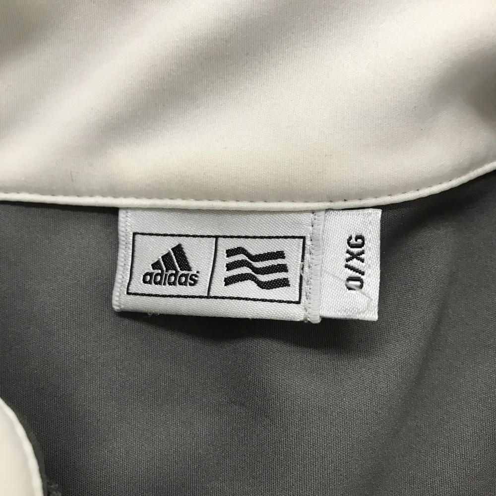 アディダス ジャケット グレー×ピンク 袖3ライン ロゴ刺しゅう メンズ