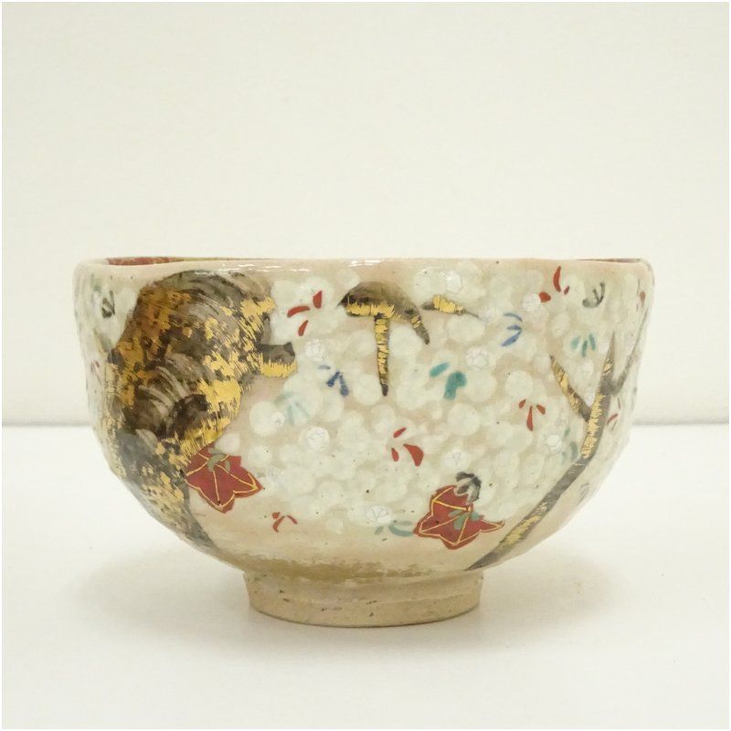 尾形乾山 雲錦茶碗 箱付 色絵 茶碗 茶道具 - 大名品 尾形乾山作 MUSEUM