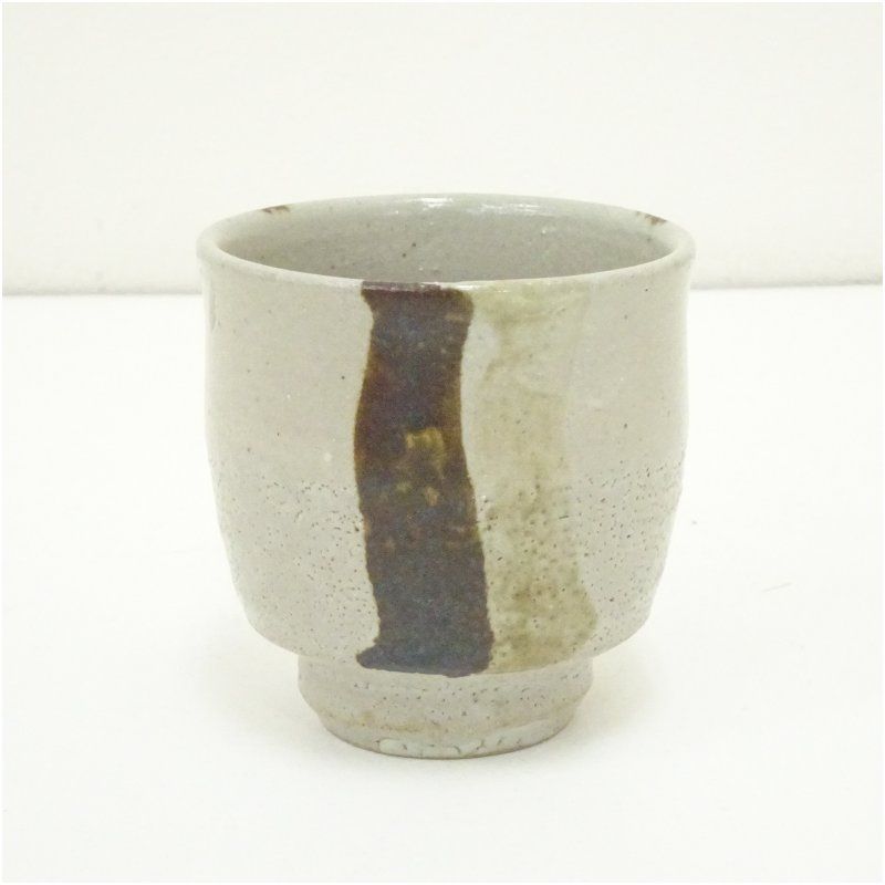 益子焼 濱田晋作造 鉄絵湯呑（共箱） 湯飲み 湯呑み 湯のみ おしゃれ