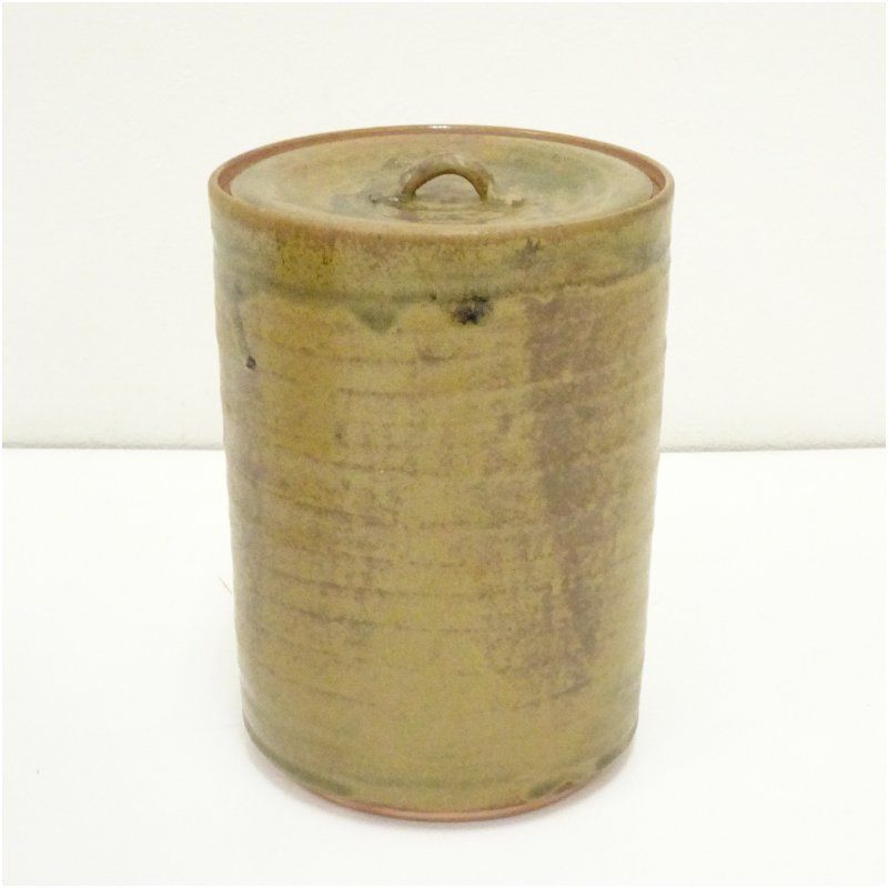 黄瀬戸水指 保護箱 水指し 茶道 茶道具 おしゃれ 水差し 抹茶 インテリア 茶器 水器 お茶 骨董 茶会