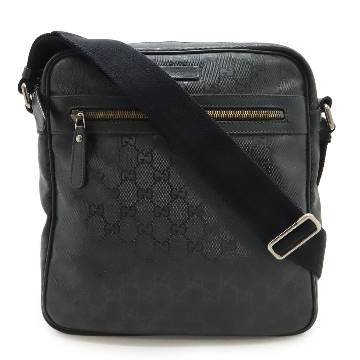 GUCCI グッチ GGインプリメ ショルダーバッグ ポシェット 斜め掛け PVC