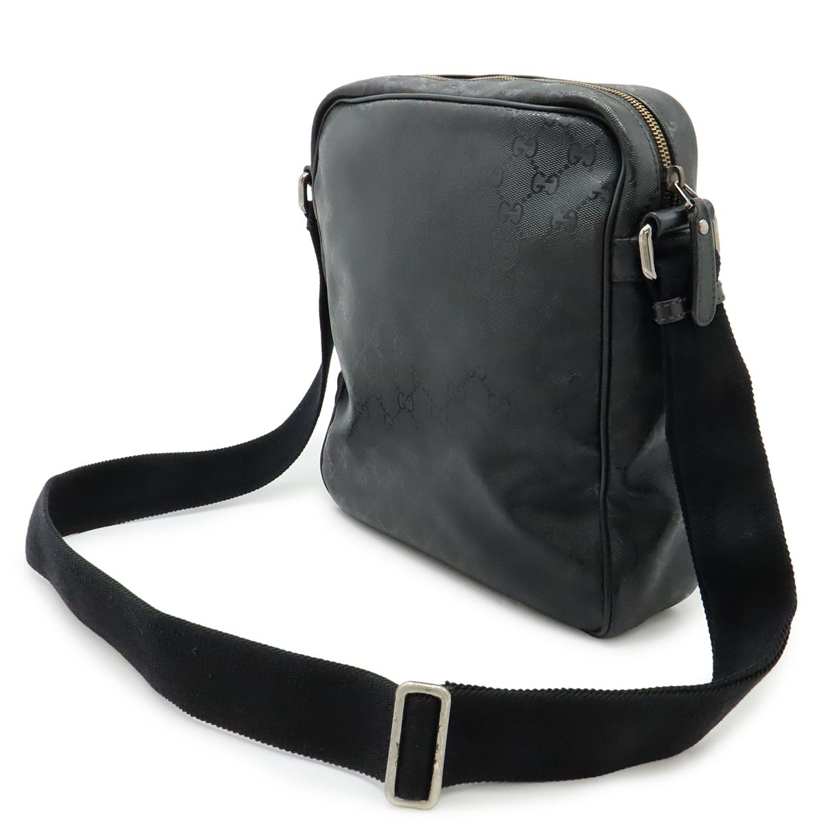 GUCCI グッチ GGインプリメ ショルダーバッグ ポシェット 斜め掛け PVC