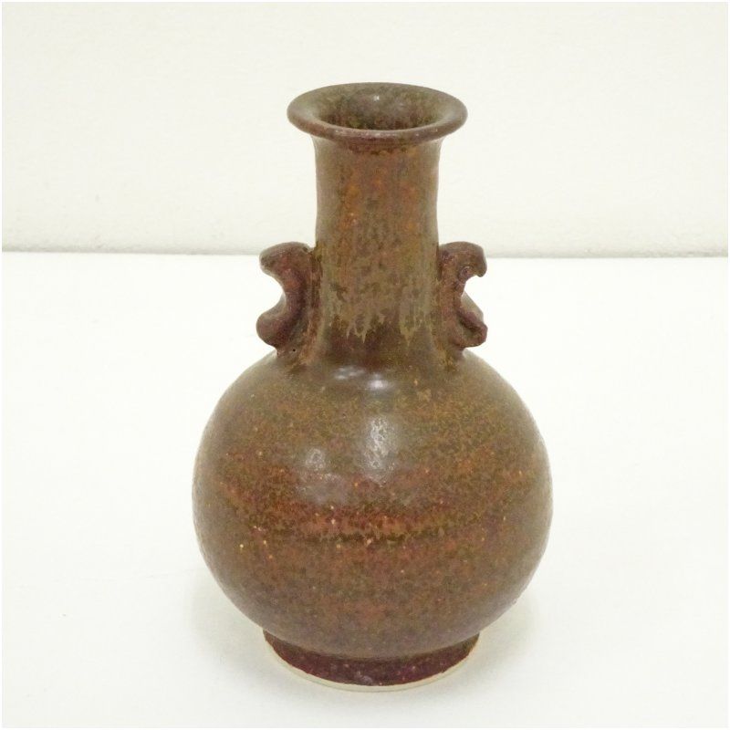 近藤宗位 万宝焼 花瓶 共箱付 窯変釉 花器 近藤誠伍 作 美品 美術品・アンティーク・コレクション 近藤宗位（近藤誠伍）万宝焼 花瓶
