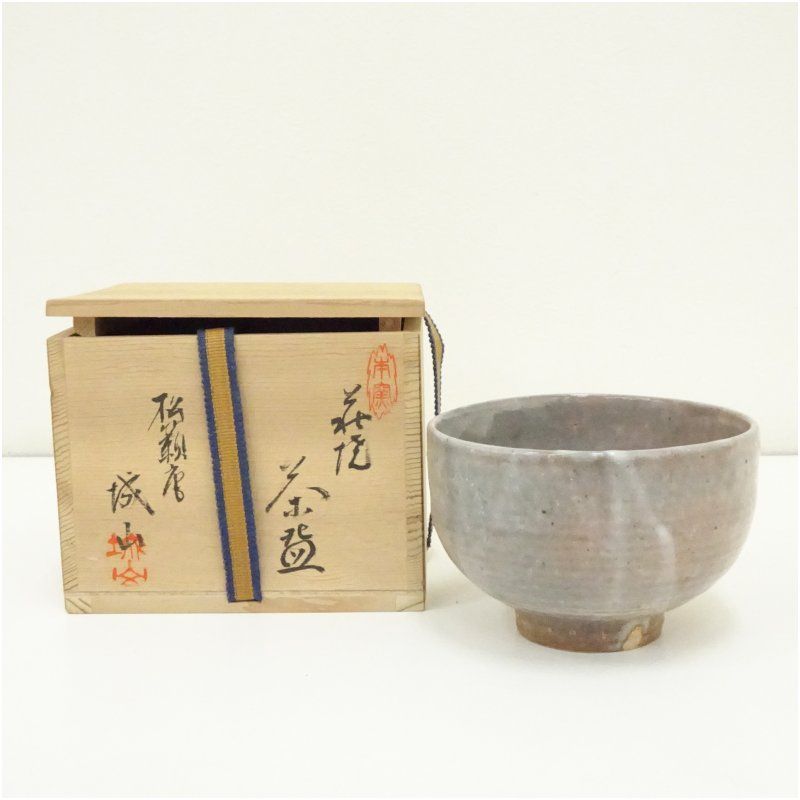 萩焼 松籟庵 渡辺城山造 茶碗（共箱） 茶道 抹茶 おしゃれ 抹茶茶碗