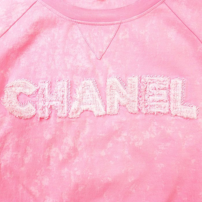 美品】CHANEL シャネル クロップTシャツ P74669 2023SS ツイード