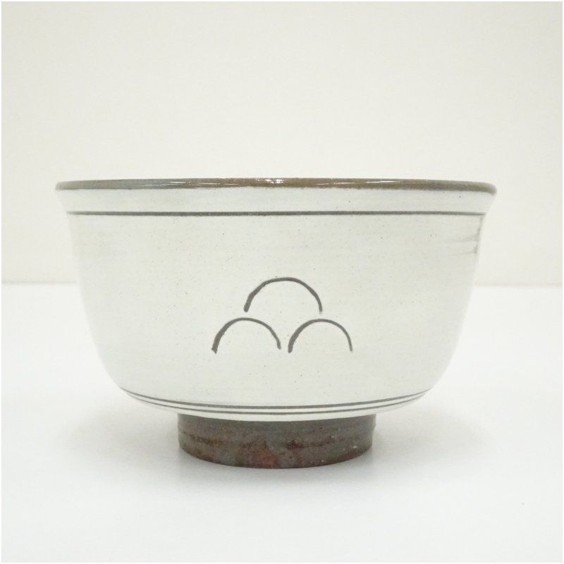 黒石窯造 粉引茶碗（箱付） 茶道 抹茶 おしゃれ 抹茶茶碗 抹茶碗 和