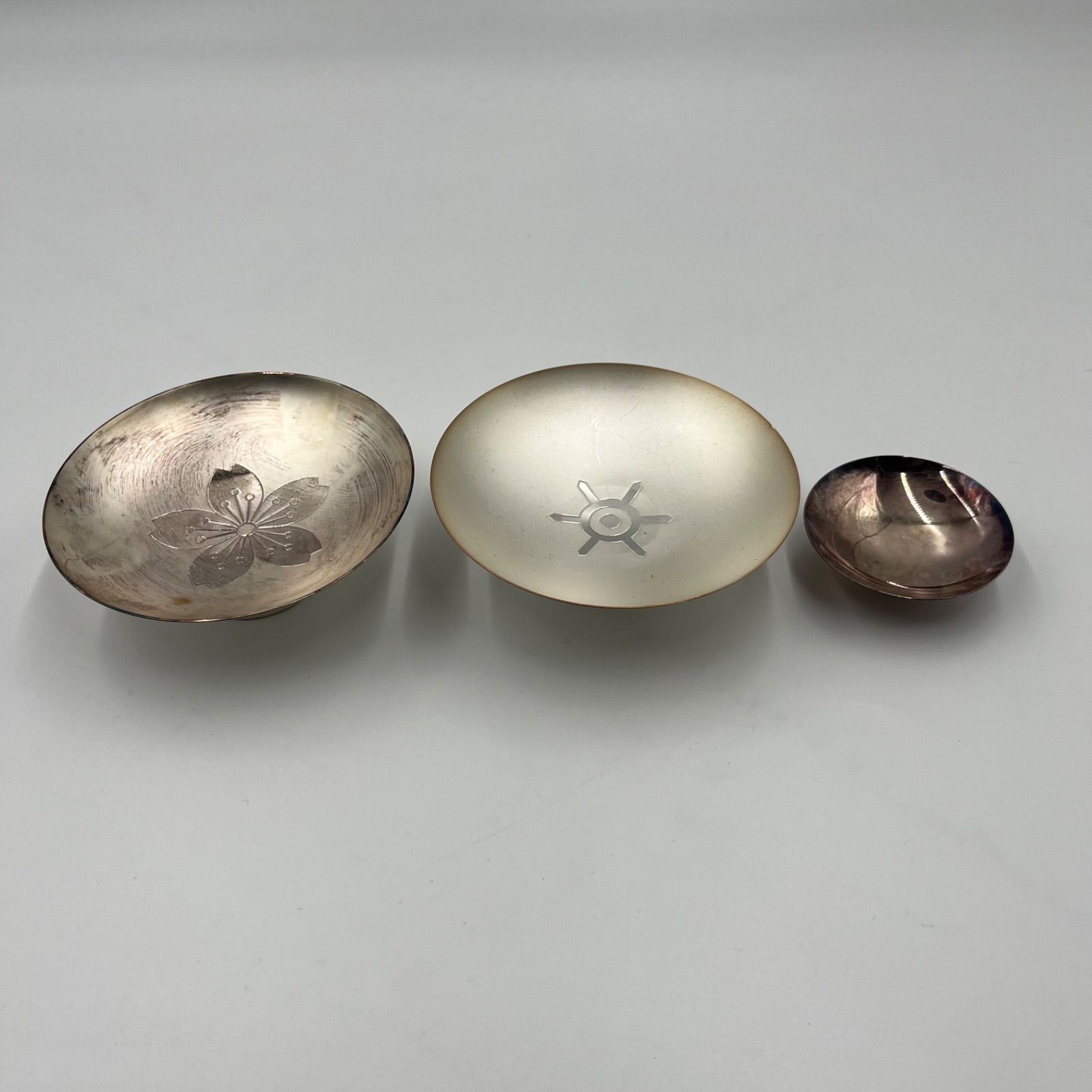 銀杯 3点セット 重量計約223 g