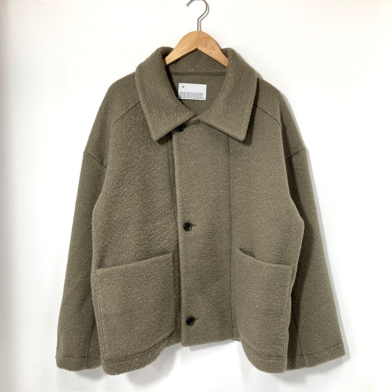 VOAAOV ヴォアーブ ジャケット VOBZ-M 112 WOOLLET Oversize Coveralls Jacket メンズ サイズ1 Mサイズ相当 オリーブ アウター A 15407