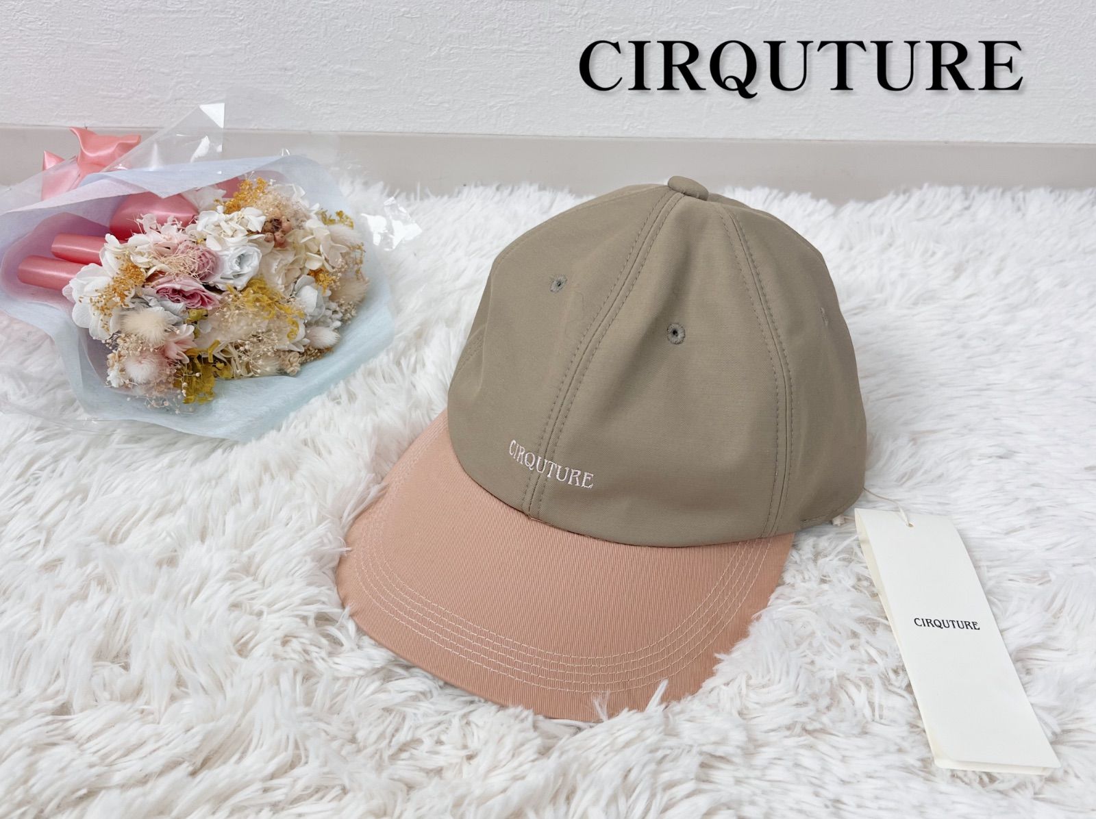 CIRQUTURE サークチュール 帽子 ピンク ベージュ